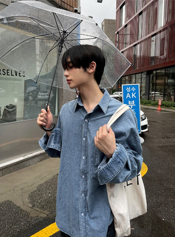 A classic denim shirt